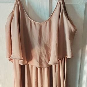 Pink Women’s Long Sheer Dress